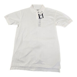 Izod Men's Polo XL short sleeve 60% Cotton 40% Polyester White Stain repellant